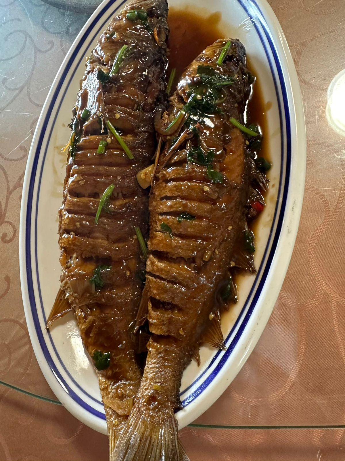 Whole fish in sauce